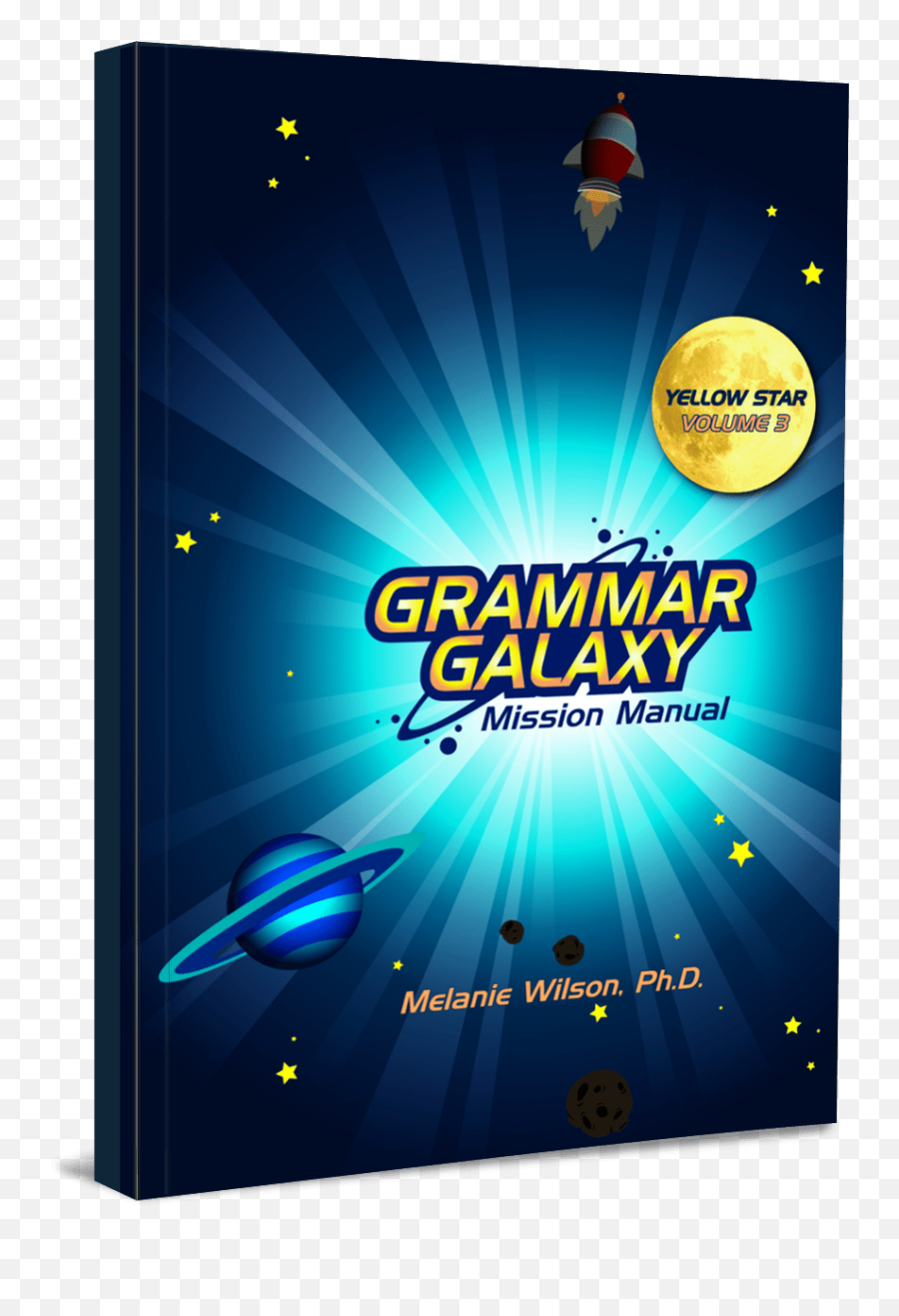 Grammar Galaxy Yellow Star Print Mission Manual - Graphic Design Png,Yellow Star Transparent