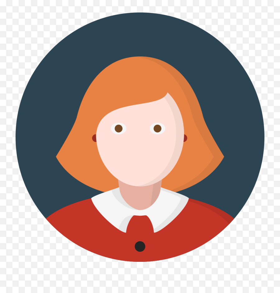 Woman Red Head People Avatar Person - Women Icon Vector Png,Human Icon Png