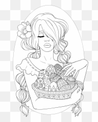 Library Afro Transparent Coloring Page - Coloring Page For Adult Png,Afro Transparent