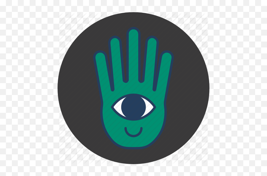 Cute Eye Fun Green Hand Happy Monster Icon - Emblem Png,Green Eye Logo