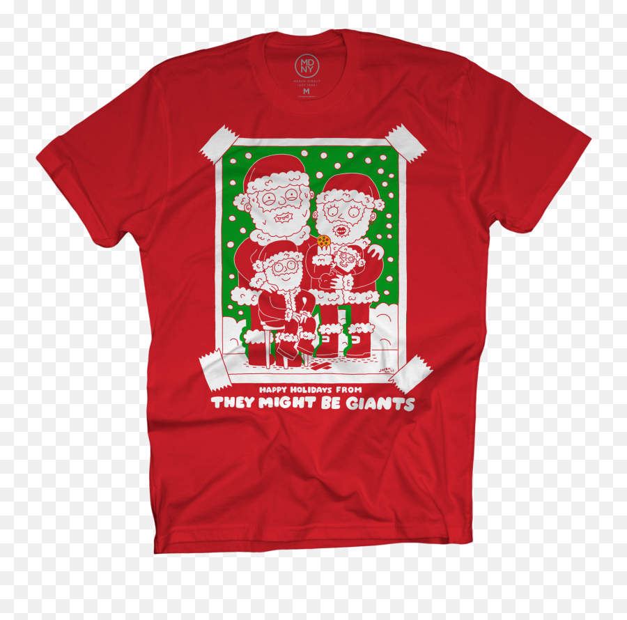 They Might Be Giants - Santau0027s Beard Unisex Tshirt On Red Hamilton T Shirt Young Scrappy And Hungry Png,Santa Beard Png