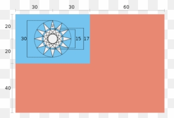 Flag Of The Republic China - Taiwan Dimensions png
