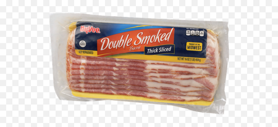 Hy - Vee Double Smoked Thick Sliced Bacon Hyvee Aisles Turkey Bacon Png,Bacon Transparent