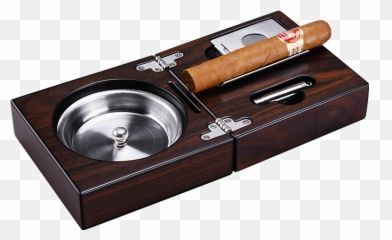 Cigar Ashtray Suit Portable Cut Drill Holde Creative For Car - Cigars Png,Ashtray Png