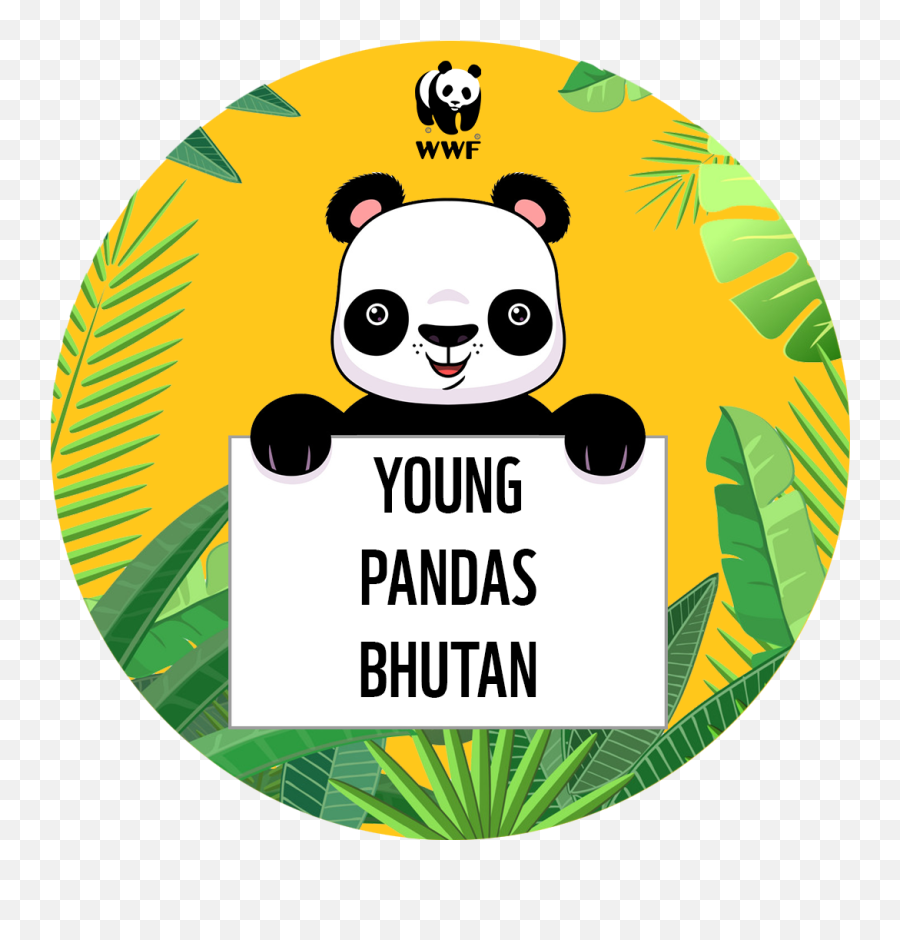 Young Pandas Bhutan Art Competition - Living In Harmony With Nature Art Png,Panda Eyes Logo