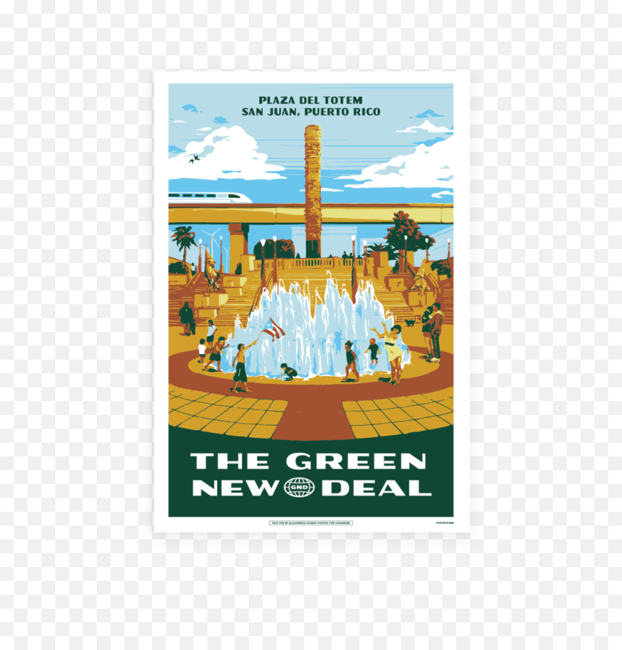 Green New Deal Poster Pack - Aoc Green New Deal Posters Png,Poster Png