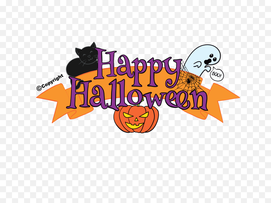 Download Hd Happy Halloween Banner - Clip Art Png,Happy Halloween Png