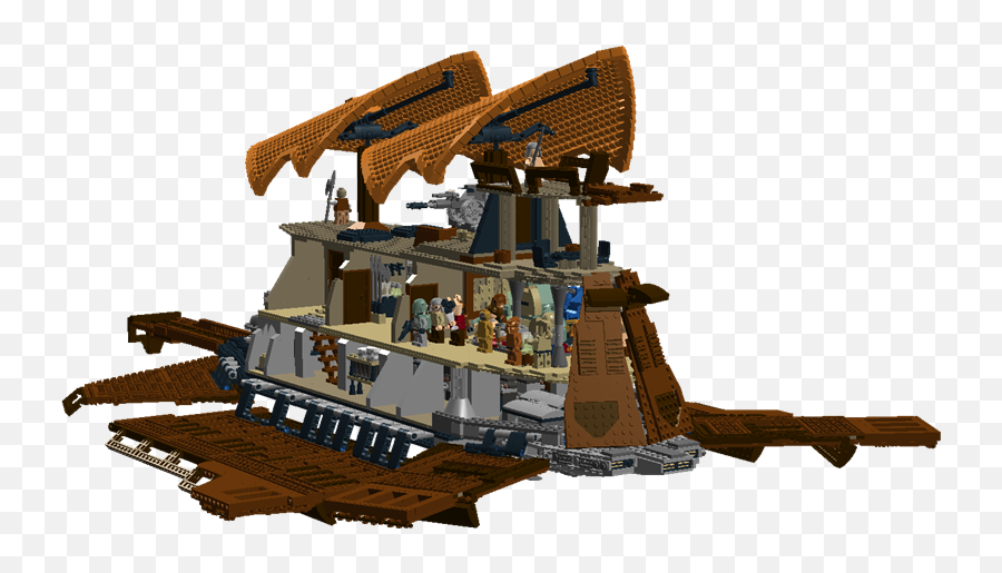 Ldd Moc The Khetanna - Jabbau0027s Sail Barge Lego Star Wars Lego Star Wars Moc Ship Png,Jabba The Hutt Png