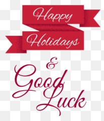Femme Fitale Fit Club Bloghappy Holidays And Good Luck - Good Luck And Happy Holidays Png,Happy Holiday Png