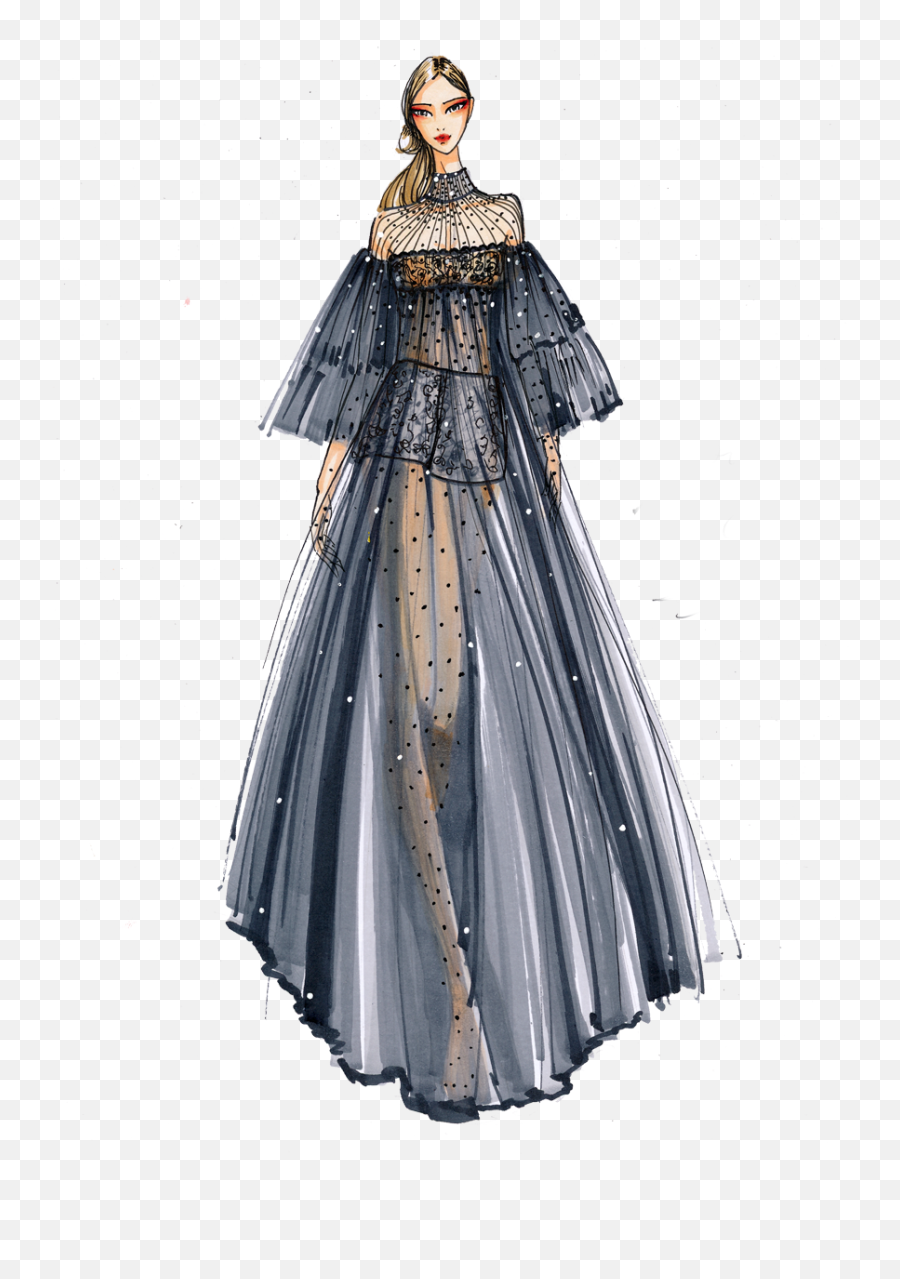 Free Transparent Clothing Png Download - Fashion Designer Gown Drawing,Fashion Transparent