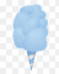 Cotton Candy Png Background Image - Blue