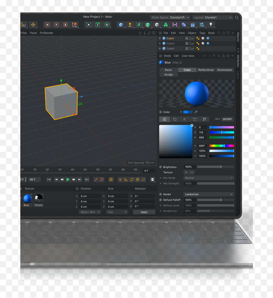 Adore Cinema 4d With The New Interface Tidykit - Cinema4d Dark Theme Png,Cinema 3d Icon
