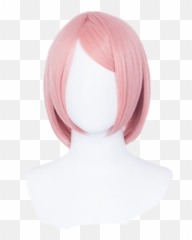 Dokidoki Anime Cosplay Haruno Sakura Wig Pink Cute - Hair Design png