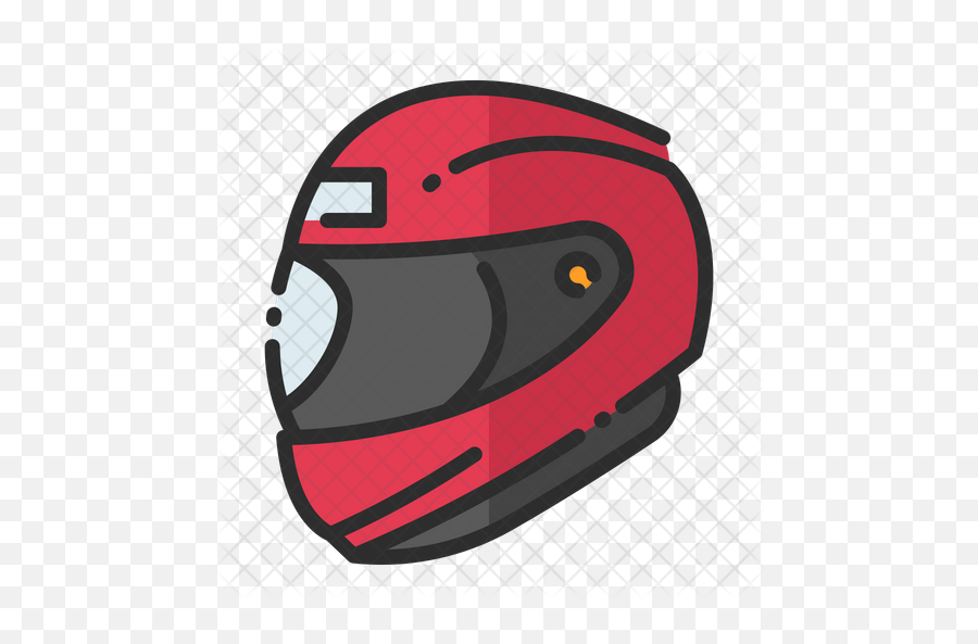 Helmet Icon Of Colored Outline Style - Baja Lobster Newport Beach Png,Red Icon Motorcycle Helmet
