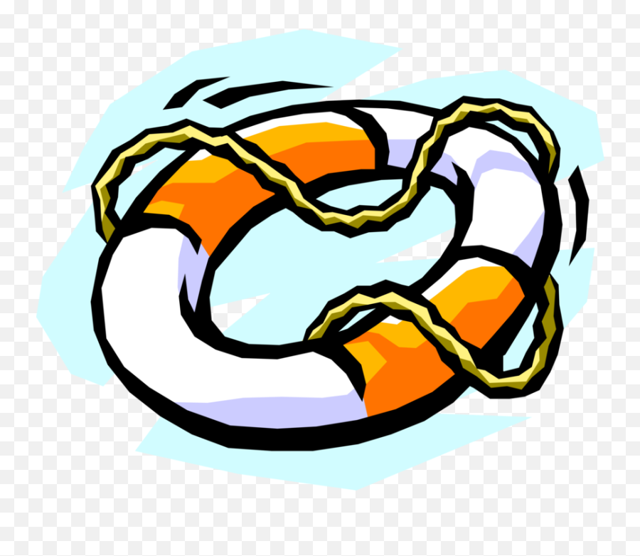 Download Vector Illustration Of Lifebuoy Ring Lifesaver Life - Rettungsring Clipart Png,Life Saver Png