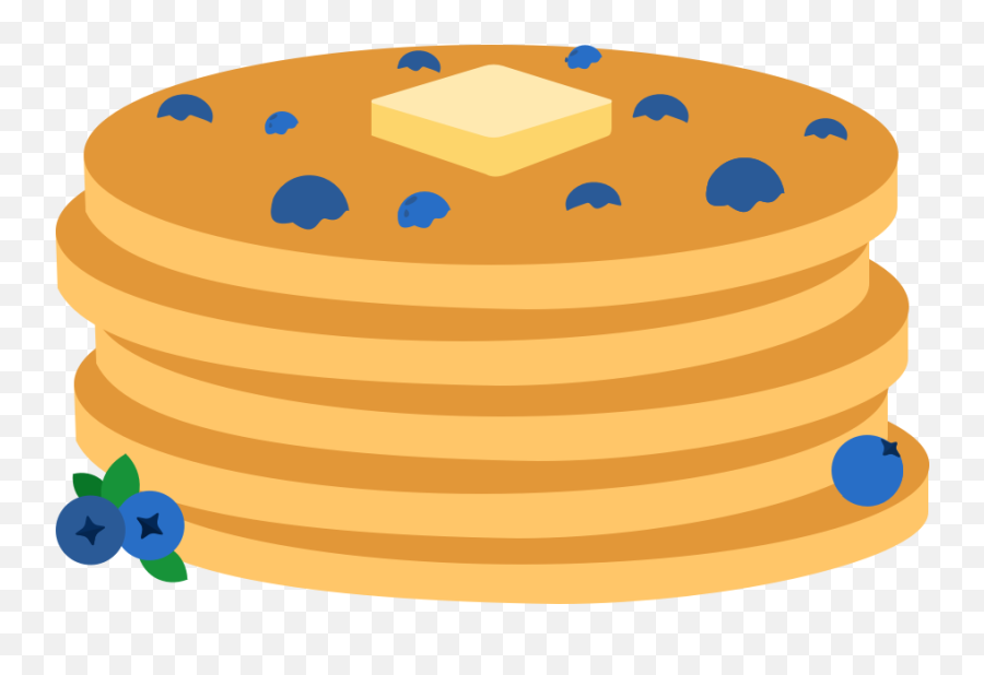Wild Blueberry Pancakes - Pancake Clip Art Png,Pancakes Transparent