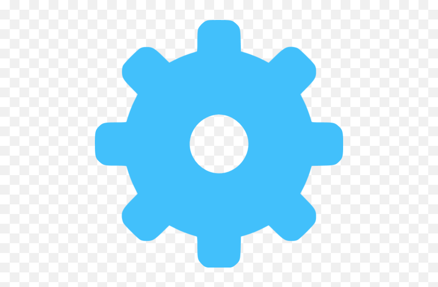 Caribbean Blue Gear 2 Icon - Free Caribbean Blue Gear Icons Interoperability Icon Png,Gears Icon