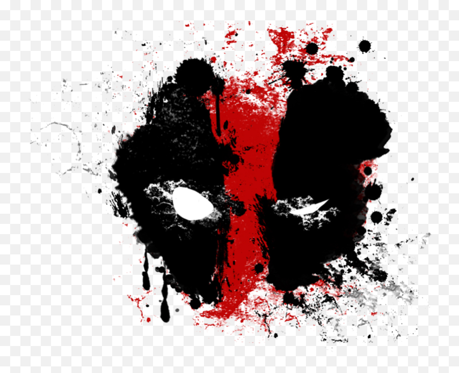 Graphic Art Paint Design Deadpool - Deadpool Logo White Background Png,Dead Pool Logo