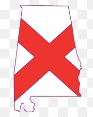 Download Hd Flag Outline States State United America - State Of Alabama With Flag Png,United States Outline Png