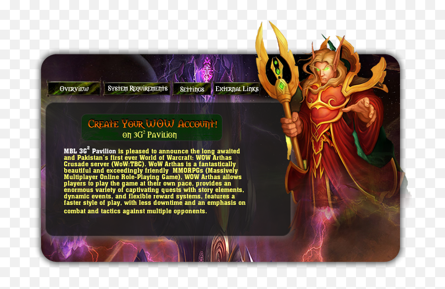 World Of Warcraft Multiplayer Server Pakistan 3g2 Pavilion - Supernatural Creature Png,Warcraft Folder Icon