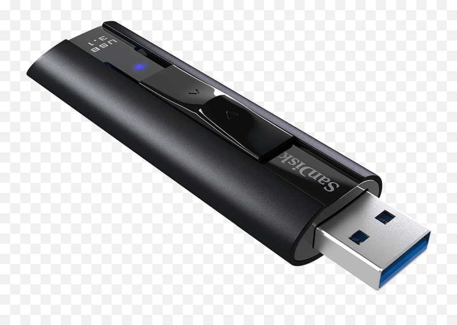 Sandisk Extreme Pro Usb 3 - 4 Types Of Storage Devices Png,Flash Drive Png