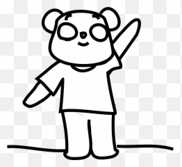 Black And White Animal Clipart Free Download Clip Art - Gummy Bear Teddy Bear Clipart Black And White Png,Animal Clipart Png