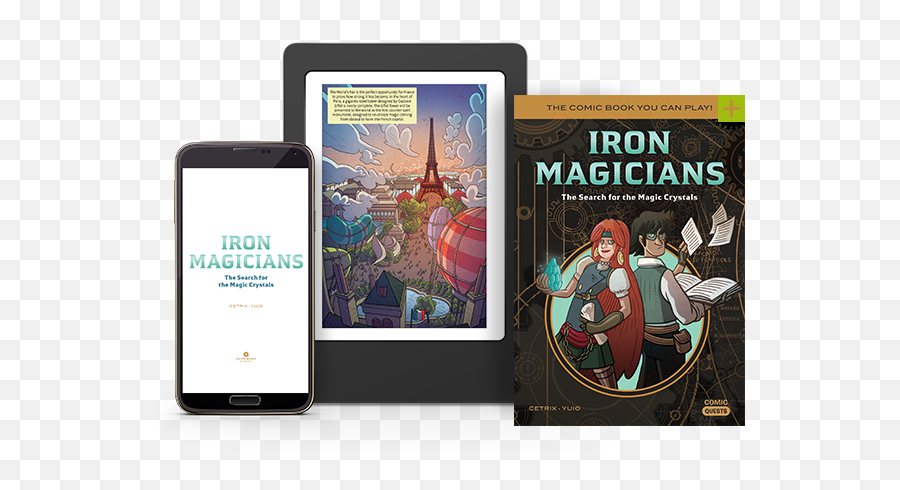Iron Magicians The Search For Magic Crystals Quirk - Magic Quest Graphic Novel Png,Magic Book Png