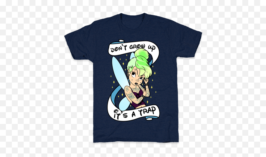 Punk Tinkerbell Donu0027t Grow Up Itu0027s A Trap Tshirt - Peter Pan Don T Grow Up Png,Tinkerbell Transparent