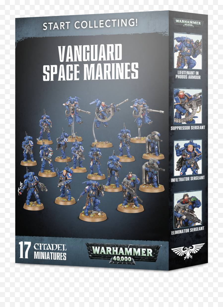 Warhammer 40000 Start Collecting Vanguard Space Marines - Vanguard Space Marines Png,Warhammer Png