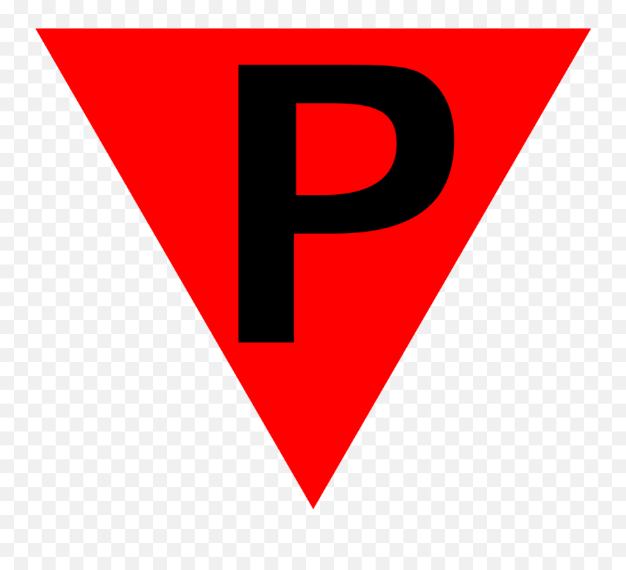 Red Triangle Pole - Red Triangle P Png,Red Triangle Logo