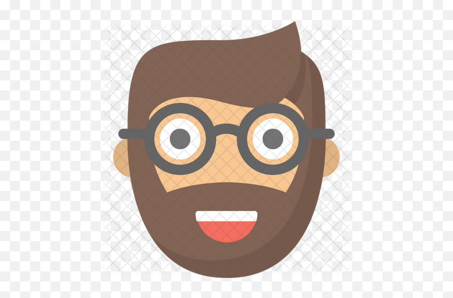 Hipster Icon - Cartoon Png,Hipster Glasses Png