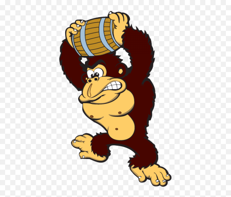 Donkey Kong Png Arcade Clipart - Classic Donkey Kong Character,Gorilla Cartoon Png