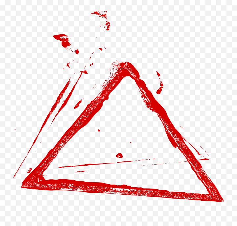 12 Empty Grunge Triangle Stamp - Illustration Png,Triangle Png Transparent