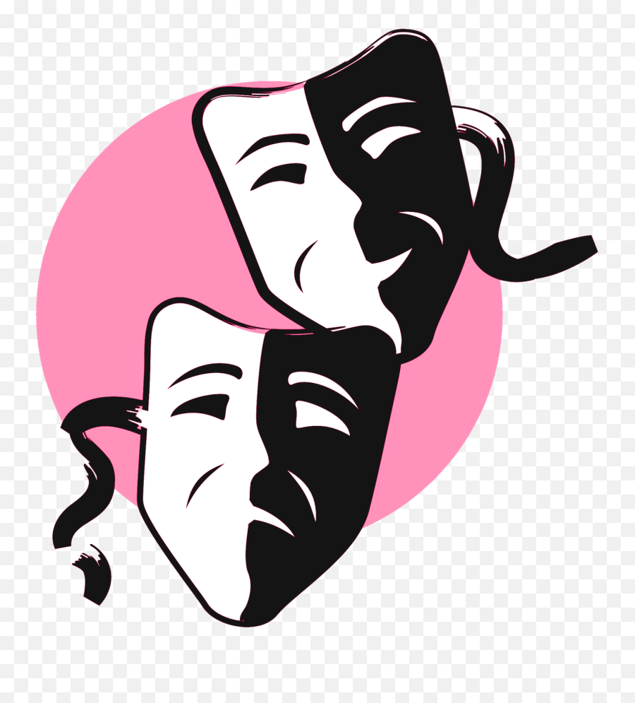 Download Free Comedy And Tragedy Masks Clipart Mask - Transparent Comedy And Tragedy Masks Png,Drama Masks Png