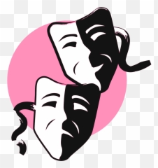 Download Free Comedy And Tragedy Masks Clipart Mask - Transparent Comedy And Tragedy Masks Png,Drama Masks Png