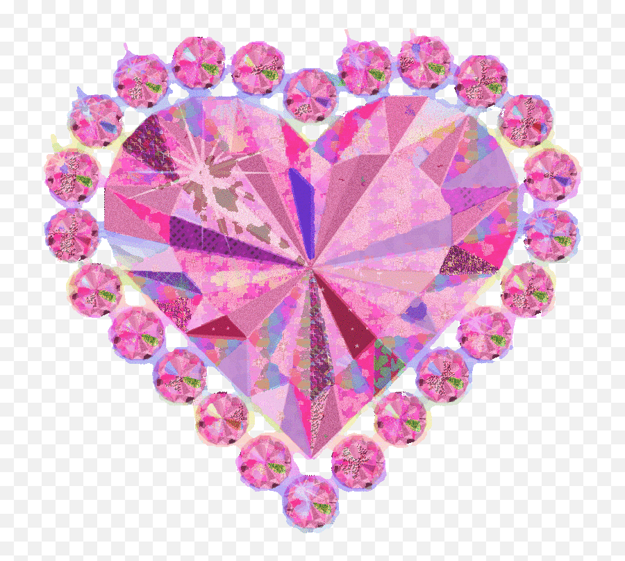 Pink Neon Heart Gif Hologram - Transparent Glitter Heart Gif Png,Heart Gif Transparent