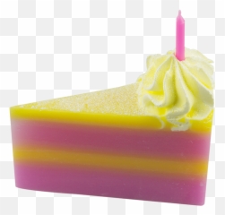 Happy Birthday Soap Cake Slice Decorative The - Happy Birthday Cake Slice Png,Cake Slice Png