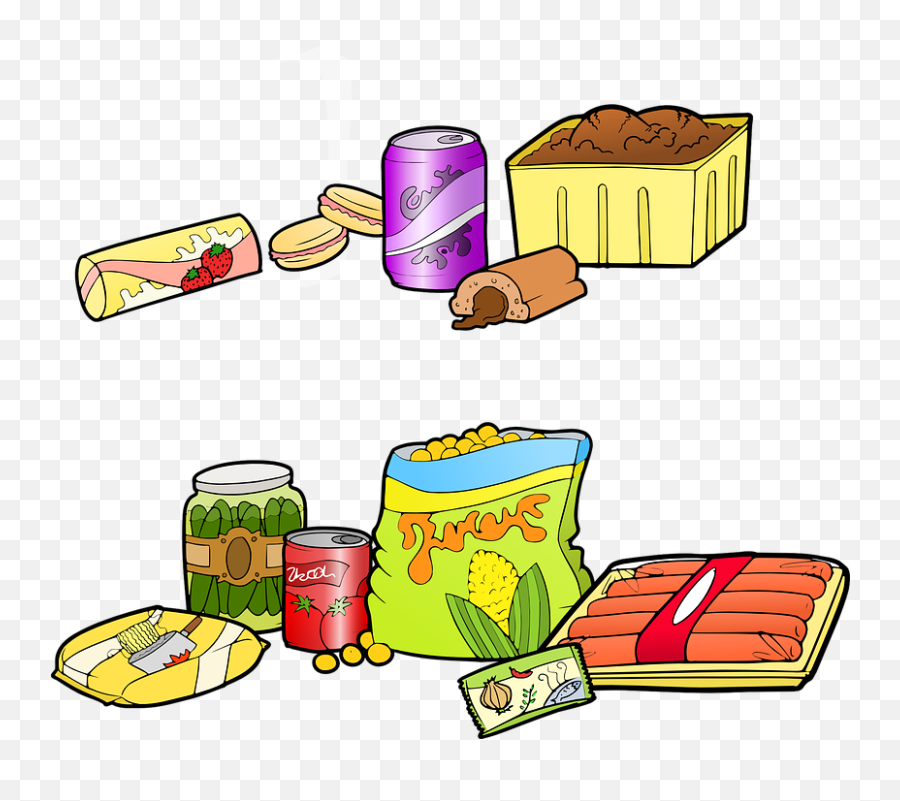 Fast Food Junk Industrial - Free Vector Graphic On Pixabay Camping Food Clip Art Png,Junk Png