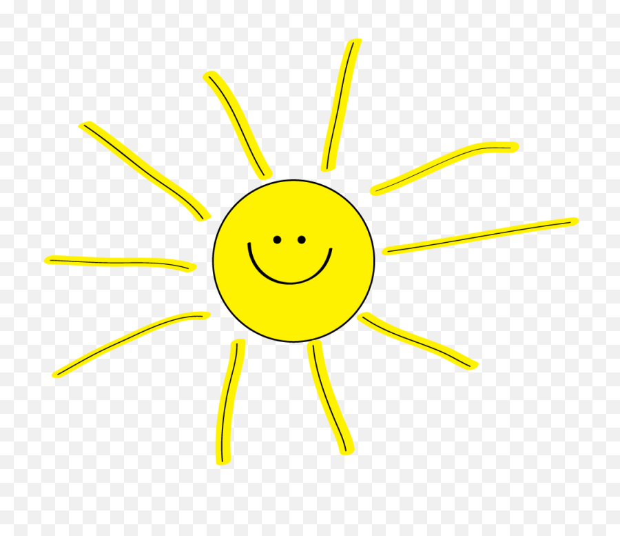 Sun Smiley - Face Clipart Sunshine Clip Art Black Background Sun On Black Background Png,Happy Face Transparent Background