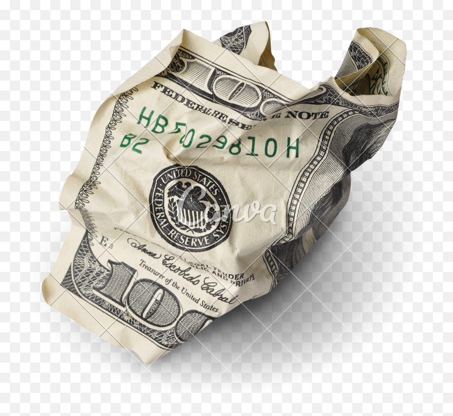 Dollars Png - Crumpled 100 Dollar Bill,Dollar Bills Png