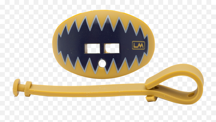 Download Loudmouthguards Shark Teeth Navy Blue Gold - Blue Mouthguard Png,Gold Teeth Png