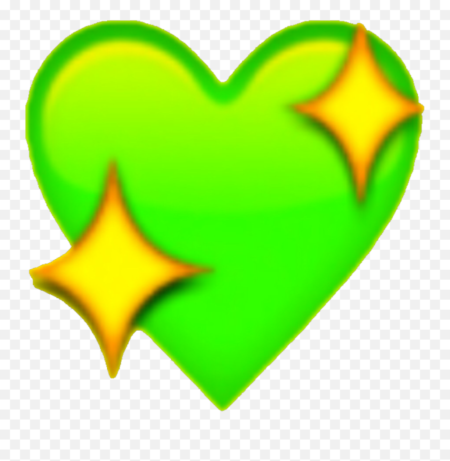 Emoji Heart Sticker Text Messaging - Light Green Heart Emoji Png,Emoji Hearts Transparent