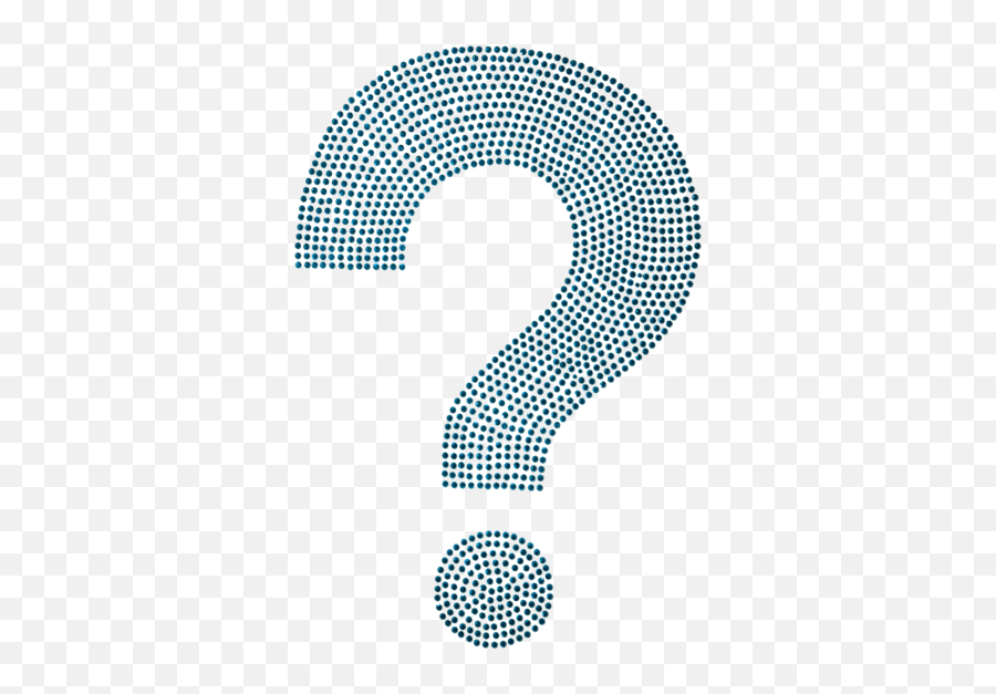 Question Mark Blue - Dotted Question Mark Png,Question Marks Transparent