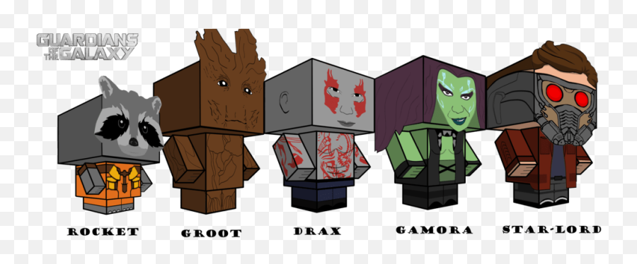 Cubee Craft Guardians Of The Galaxy Edition Tiverton - Cubeecraft Star Wars Png,Guardians Of The Galaxy Transparent