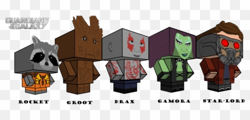Cubee Craft Guardians Of The Galaxy Edition Tiverton - Cubeecraft Star Wars png