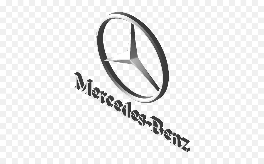 Mercedes Logo 3d Cad Model Library Grabcad - Calligraphy Png,Mercedez Benz Logo