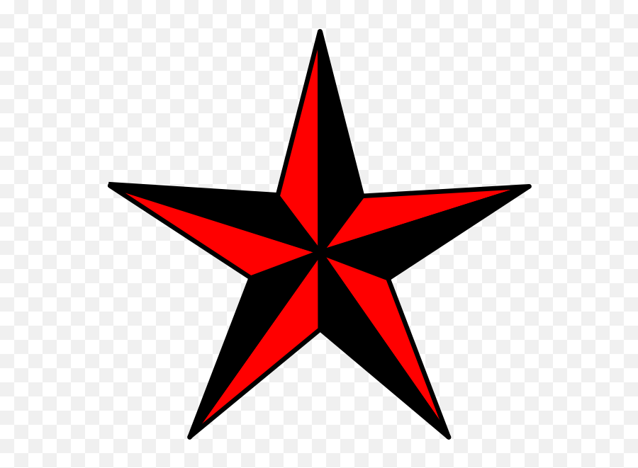 Red Black Stars Png Free - Red Nautical Star Png,Black Stars Png