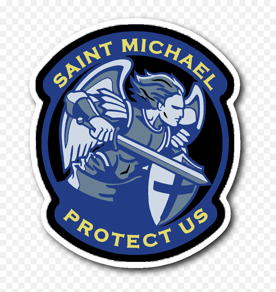 Thin Blue Line Police Badge Protect And Serve Metal Novelty - Saint Michael Protect Us Png,Police Badge Transparent