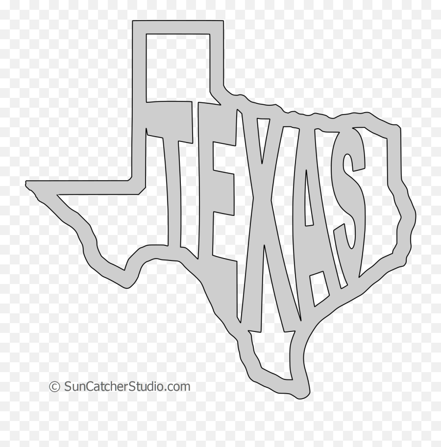 Texas - Stencil Texas State Outline Png,Texas Shape Png