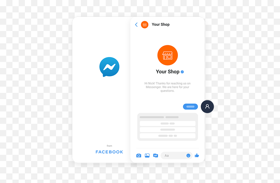 Fast Support - Vertical Png,Facebook Messenger Logo Png